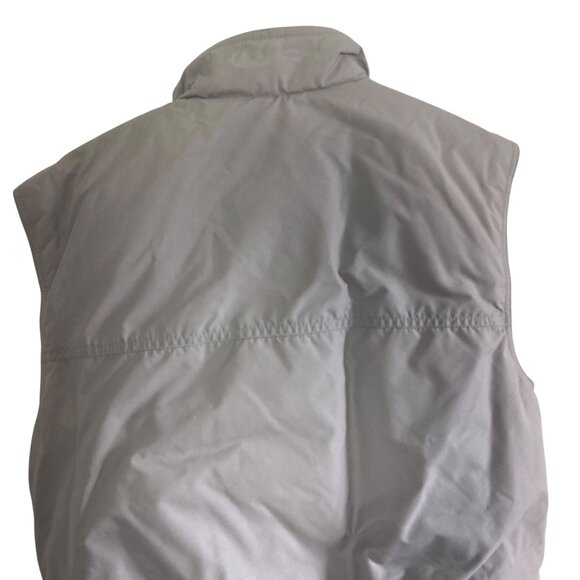 Vintage Eddie Bauer Goose Down Puffer Vest Womens Small Gray Utility Snap Zip - Picture 14 of 14